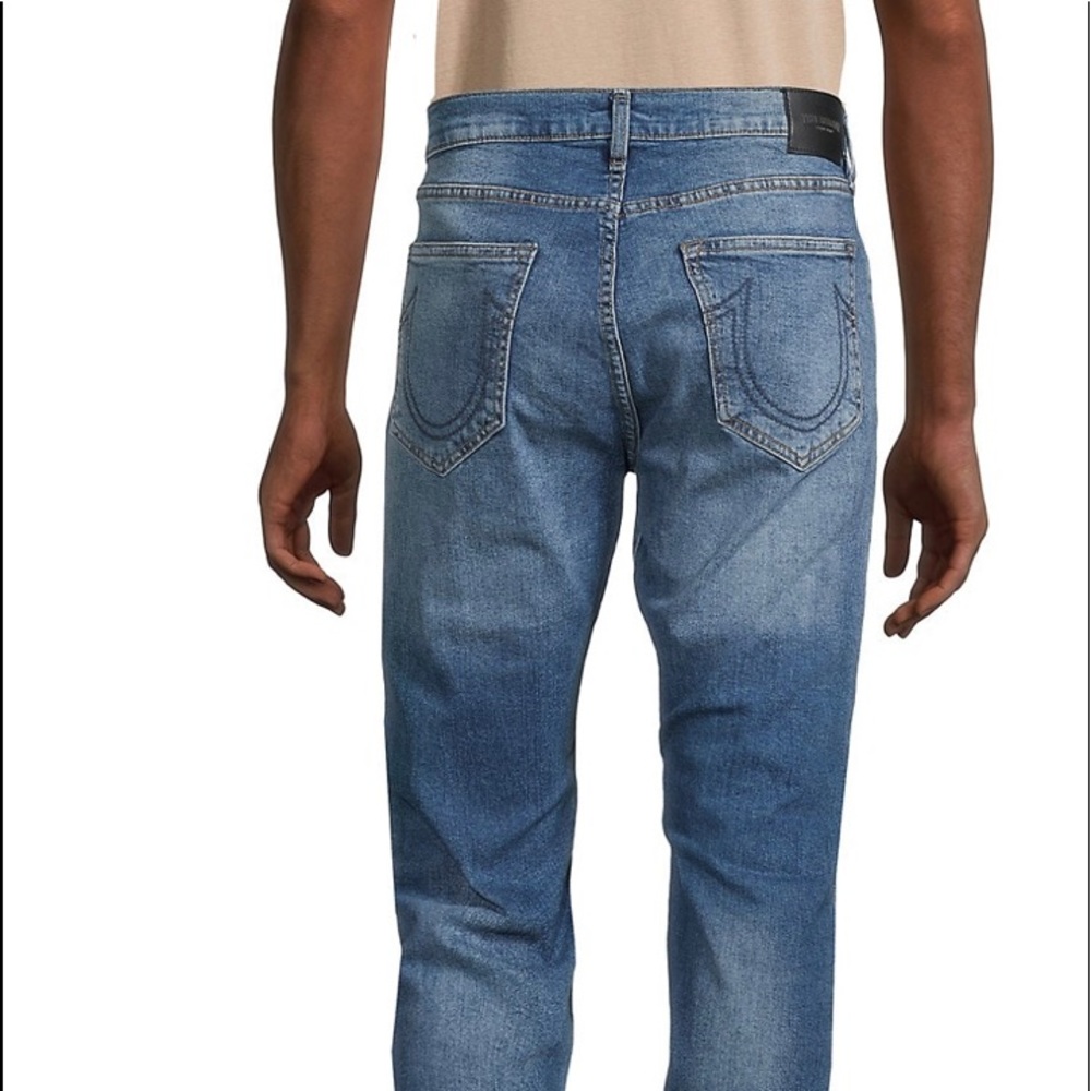 Mens True Religion Rocco Renegade Straight Leg Jeans Medium Wash. - Picture 2 of 3
